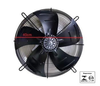 EXAUSTOR/SOPRADOR DE 40CM ASAFAN TRIF-220V-380V-250W VAZAO-EXAUSTOR/SOPRADOR DE 40CM ASAFAN TRIF-220V-380V-250W VAZAO-03195M3/H 1520RPM AXIAL COOLER 5PÁS ASA 4D-400SE 400MM - REVERSÍVEL