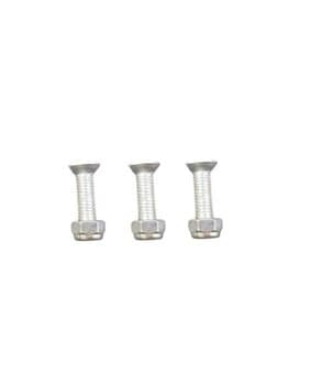 Parafuso p/Fixar Pás Madeira Metal x Motor Ventilador Spirit / Ventilador Latina - Kit c/03UN 2379 + 3-Porca Rosca 4,0mm Pressăo 3/16x3/4 Rosca Fina