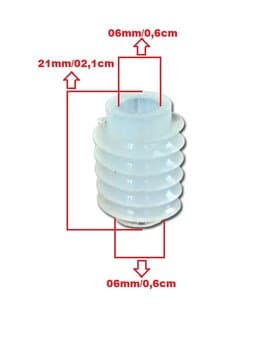 Engrenagem ROSCA SEM FIM do Ventilador Oscilante Venti-Delta Ligth 30/40/50cm - Encaixe Eixo 00,0mm/00,0cm - *Vendida p/Unidade