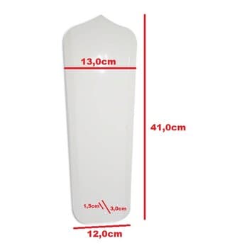 PÁ HÉLICE P/VENTILADOR DE TETO ARGE CLASSIC / LOREN SID COMERCIAL - METAL COR BRANCA - ENCAIXE GARRA SUPORTE DE 1 FURO - *VENDIDA P/UNIDADE