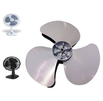 HELICE DE 30CM P/VENTILADOR MALLORY BOREAL FLESCH 30CM - EIXO 8,0MM PONTA CRUZETA C/TRAVA TRASEIRA - MICROMAX - foto 1 de 4