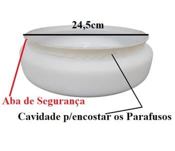 GLOBO CÚPULA VIDRO LONDRES LEITOSO RETO P/VENTILADOR TRON-AVENTADOR-SOLANO VOLARE-VR50 DELTA-TORNADO - ENCAIXE 245MM/24,5CM - LOREN SID-ITAPARICA MAX-URÂNIO TREVISO-ATENAS