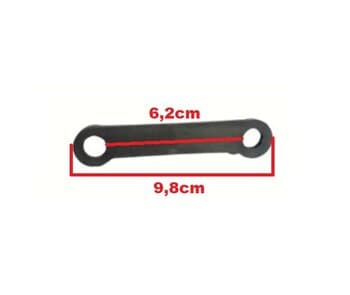 BRAÇO DE LIGAÇĂO DO SUPORTE DO MOTOR VENTILADOR SOLASTER - SUPORTE PLÁSTICO QUE ACIONA A OSCILAÇĂO - foto 1 de 3
