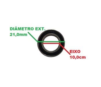 Rolamento 6000 1A 2RS Encaixe 10,0mm SKF - P/Ventilador - P/Exaustor - P/Climatizador - Modelo 6000 1ş Linha
