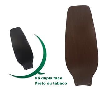 PA HELICE P/VENTILADOR DE TETO VENTISOL LEGACY INVERTER - PRETA/TABACO MDF 01UN *VENDIDA P/UNIDADE