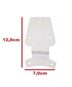 GARRA P/VENTILADOR VENTI-DELTA MOTOR MAIOR - COR BRANCA LISA LUXO - *VENDIDA P/UNIDADE* - F/MT-5,0 F/PA-4,7CM - LUNÁTICO ETC...ENTRE OUTROS