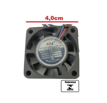 EXAUSTOR DE 04CM MICROVENTILADOR 05VOLTS - COOLER ADDA 40X40X10MM 3FIOS AD0405HB-G76(T) (4010HB-05) 5V 0,18A-019A - MANCAL C/ROLAMENTOS
