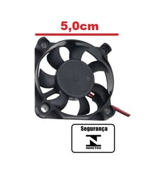 EXAUSTOR DE 05CM MICROVENTILADOR 12VOLTS - EVERCOOLER 50X50X10MM M05DC12V 00030M3H - COOLER EVERCOOLER 12V - EXA05