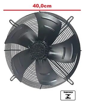 EXAUSTOR/SOPRADOR DE 40CM ASAFAN TRIF-220V-380V-360W VAZAO-03900M3/H 1560RPM AXIAL COOLER 7PÁS ASA D7X401-74D-400BC 400MM