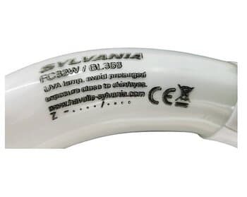 LÂMPADA CIRCULAR UV-FLUORESCENTE BIV-32W VIDRO REFORÇADO ANTI-ESTILHAÇO - P/ARMADILHA LUMINOSA MATA MOSCA KYOTO CAPTUR / TURBINE MINI MOEL - FC32W/BL368 UVA 216MM