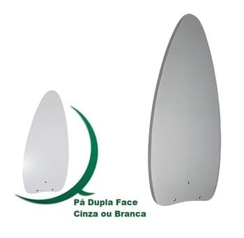 PÁ HÉLICE P/VENTILADOR DE TETO VENTISOL AIRES ELLUZ FHARO VERSATTI INVERTER BRANCA/PRATA - *VENDIDA P/UNIDADE - MDF DUPLA FACE