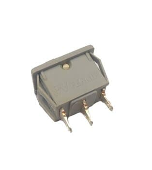 TECLA LIGA DESLIGA LUZ P/CHAVE DE VENTILADOR DE TETO - TECLA CINZA PARA LIGAR DESLIGAR LUZ/LÂMPADA - VENDIDA P/UNIDADE