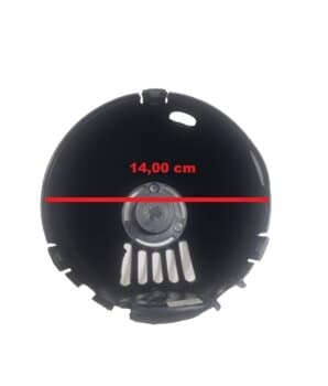 CAPACETE TAMPA CARCAÇA TRASEIRA DO MOTOR VENTILADOR SOLASTER VENEZA 70CM PRETO MOD.ATUAL 2023/2024- SEM CHAVE DE VOLTAGEM