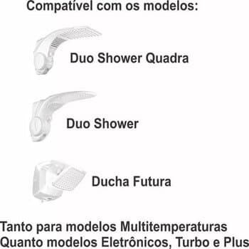 Resistencia Chuveiro Lorenzetti 220v 7500w 3060C Ducha Duo Shower/Duo Shower Quadra/ Ducha Futura Eletrônica/ Futura Multitemperaturas
