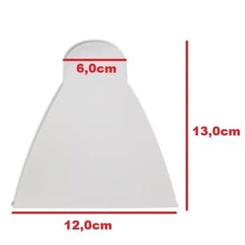 GLOBO CUPULA PLASTICA DA LUMINARIA VENTILADOR ARGE ECONOMIC - ARGE VENTUS - ARLUX MINI-COPO PEQUENO - GLOBO ABERTO