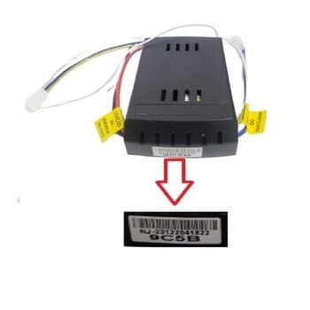 MODULO RECEPTOR P/CONTROLE REMOTO VENTILADOR VENTISOL TIPO "B" INVERTER *APENAS PLACA DRIVER* 9-265V PI-7055SC NJ-23122041822 9C5B