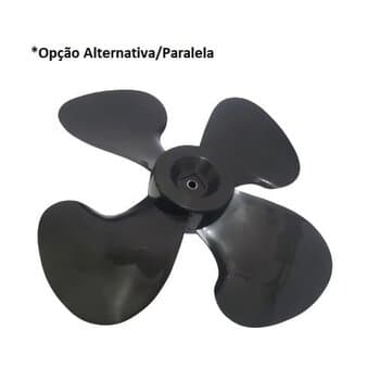HELICE P/CLIMATIZADOR VENTISOL 4PÁS CLI45LT CLI70LT PRO/PRO2+ CLI100LT PRO2 G/H F12,0MM PRD S/TT - ULTRA45 MWM M4500 AMVOX ACL6022 CLIMAT CLM-40RT - Paralela Tipo Original
