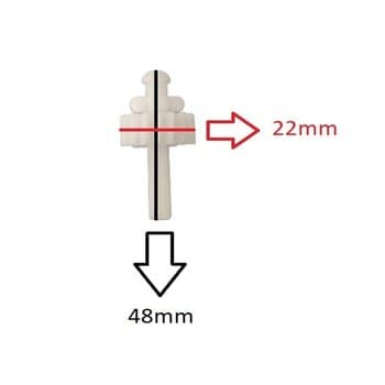 ENGRENAGEM COM PINO SEXTAVADO P/VENTILADOR TRON 50/6CM - LOREN SID 30/40/50/60CM CAIXA ARREDONDADA - PUXADOR DA ROSCA S/FIM C/PINO SEXTAVADO