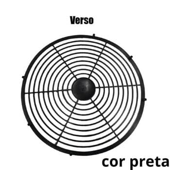 GRADE P/VENTILADOR 38CM CLIMATIZADOR ECOCLEAN V6 E V8 - PLÁSTICA COR PRETA - PARTE TRASEIRA - *VENDIDA P/UNIDADE