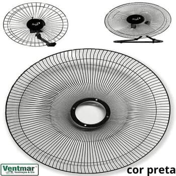 GRADE P/VENTILADOR 50CM ARGE MAX METAL PRETA 132FIOS -*VENDIDA P/UNIDADE- COL/MESA/PAREDE - DIANTEIRA OU TRASEIRA - foto 1 de 3
