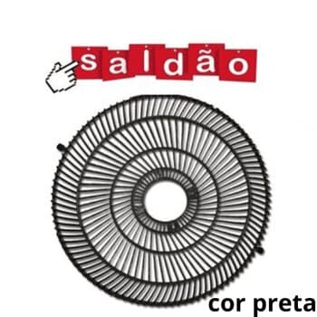 GRADE P/VENTILADOR 50CM VENTISOL - PLÁSTICA PRETA 4TRAVAS DIANTEIRA ou TRASEIRA P/NEW NOTOS ANTIGOS *VENDIDA P/UNIDADE *SALDĂO* - foto 1 de 3