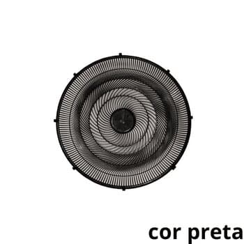 GRADE P/VENTILADOR 50CM VENTISOL - PLÁSTICA PRETA 8TRAVAS MACHO DIANTEIRA P/NEW NOTOS TURBO STEEL MONTA FACIL *VENDIDA P/UNIDADE