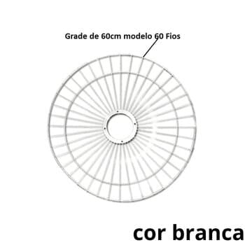 GRADE P/VENTILADOR VENTI-DELTA 60CM - METAL COR BRANCA - PREMIUM 60FIOS PAREDE - SERVE P/DIANTEIRA OU TRASEIRA - *VENDIDA P/UNIDADE