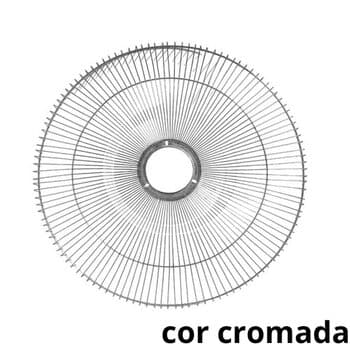 GRADE P/VENTILADOR VENTI-DELTA 60CM - METAL CROMADA - PREMIUM 120FIOS COLUNA OU PAREDE - SERVE P/DIANTEIRA OU TRASEIRA - VENDIDA P/UNIDADE.