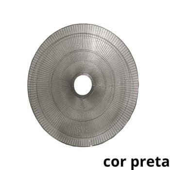 GRADE P/VENTILADOR 60CM VENTI-DELTA PREMIUM/GOLD 146 FIOS - METAL PRETA -*VENDIDA P/UNIDADE - COLUNA/PAREDE - SERVE P/DIANTEIRA OU TRASEIRA