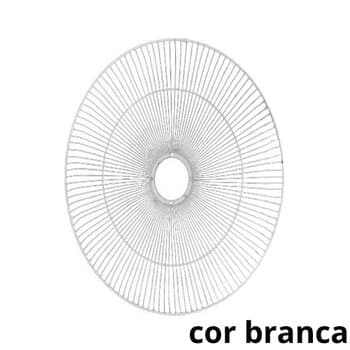 GRADE P/VENTILADOR LOREN SID COLUNA OU PAREDE 60CM - METAL COR BRANCA 120FIOS - MODELO DIANTEIRA OU TRASEIRA - *SALDĂO* *VENDIDA P/UNIDADE - foto 1 de 3