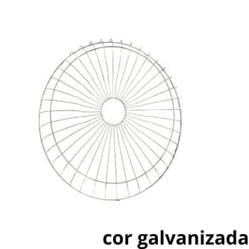 GRADE P/ VENTILADOR VENTISOL 60CM METAL COR GALVANIZADA 60-FIOS COLUNA OU PAREDE - DIANTEIRA OU TRASEIRA - *SALDĂO - *VENDIDA P/UNIDADE