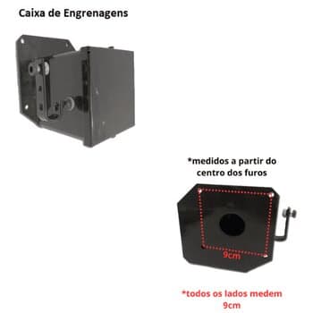 CAIXA DE ENGRENAGENS VENTILADOR SOLASTER POWER10 100CM /VENTILADOR DE 1-METRO C/KIT CLIMATIZADOR POWER10
