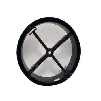 LUMINÁRIA PLAFON P/VENTILADOR DE TETO VENTISOL ELLUZ LEGACY PL PRETO C/GLOBO P/PLACA LED - *PLACA DE LED NĂO INCLUIDA