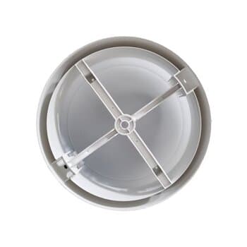 LUMINÁRIA PLAFON P/VENTILADOR DE TETO VENTISOL ELLUZ LEGACY PL BRANCO C/GLOBO P/PLACA LED OU P/SOQ E27 - *PLACA/SOQ NĂO INCLUIDOS