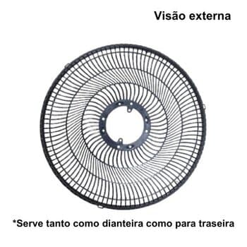 GRADE P/VENTILADOR 40CM VENTI-DELTA FREE COLUNA MESA PAREDE - PLÁSTICA PRETA - *VENDIDA P/UNIDADE - SERVE P/DIANTEIRA OU TRASEIRA - foto 1 de 3