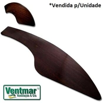 PÁ HÉLICE P/VENTILADOR DE TETO TRON AVENTADOR - MDF COR TABACO COM FURACAO ORIGINAL TRON - *VENDIDA P/UNIDADE - foto 1 de 4