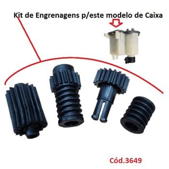 KIT DE ENGRENAGENS P/CAIXA DE ENGRENAGENS REDUTORA LOREN SID ORBITAL 30CM 40CM 50CM - COMPOSTO P/04-ITENS