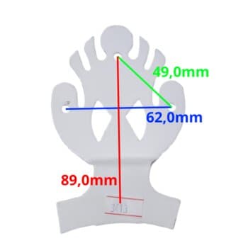 garra suporte da pá hélice ventilador de teto rioprelustres infinity - cor branca -*vendida p/unidade - c/1-furo n/motor + 3-furos n/pá