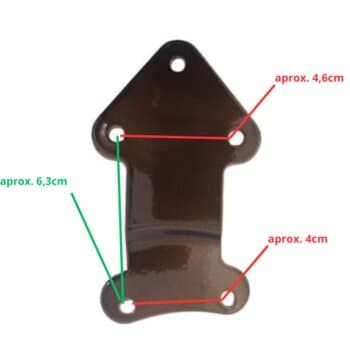 GARRA SUPORTE DA PÁ HÉLICE P/VENTILADOR DE TETO TRON MÁXIMO - COR COBRE -*VENDIDA P/UNIDADE - TRON MAXIMO/ BÚZIOS/ SOLANO - COMPRIMENTO 10,50CM - foto 1 de 3