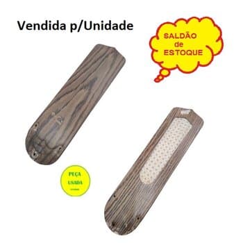 PÁ HÉLICE P/VENTILADOR IMPORTADO COR MOGNO MOD.C/TELINHA UM DOS LADOS - MEDIDAS L12,50CM C43,00CM *SALDĂO USADAS * VENDIDAS P/UNIDADE
