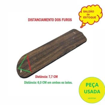 PÁ HÉLICE P/VENTILADOR IMPORTADO COR PRETA/TABACO - MEDIDAS L11,50CM C42,50CM *SALDĂO USADAS * VENDIDAS P/UNIDADE