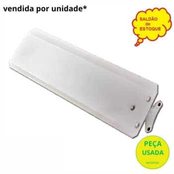 PÁ HÉLICE P/VENTILADOR DE TETO MARTAU EM ALUMINIO - MODELO ANTIGA COM GARRAS FIXADAS NA PROPRIA PÁ - *USADAS OFERTADA COMO SALDĂO*