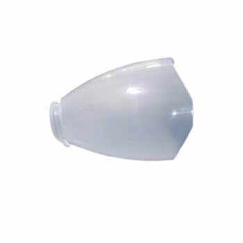 GLOBO CUPULA PLASTICA DA LUMINARIA VENTILADOR VENTEX YRIS LIGHT/LUMI - ENCAIXE SOB-PRESSĂO- *SEM PLAFON / *SEM SOQUETE