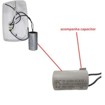 Chave para Exaustor Arge - Exaustor Venti-Delta 40/50cm 220v c/Cap. 04,0uF - Espelho c/Tecla Liga Desliga c/Reversăo c/Caixa de Sobrepor 4x2 Branca - foto 1 de 3