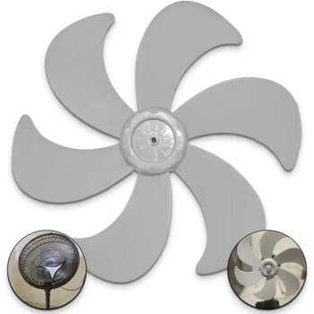 HELICE DE 40CM P/VENTILADOR BRITANIA 40CM 6PAS CINZA-ORIGINAL CENTRO+FUNDO F08,0MM PML S/TT - SERVE P/BRASTEMP PHILCO - foto 1 de 5