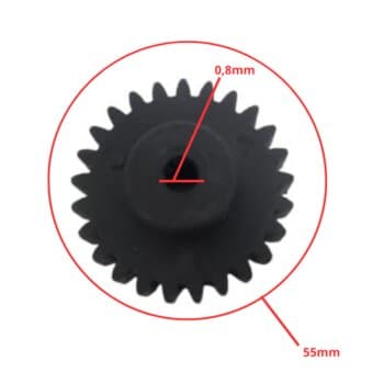 Engrenagem Interna da Caixa de Engrenagem Ventilador Oscilante SOLASTER 100cm - Engrenagem Interna Solaster Power10 GOAR (ENGR. 25D AGR05/FG - foto 1 de 3
