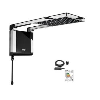 CHUVEIRO DUCHA LORENZETTI ACQUA STORM ULTRA 220V 7800WATTS PRETA-CROMADA - DUCHA ACQUA STORM ULTRA LORENZETTI