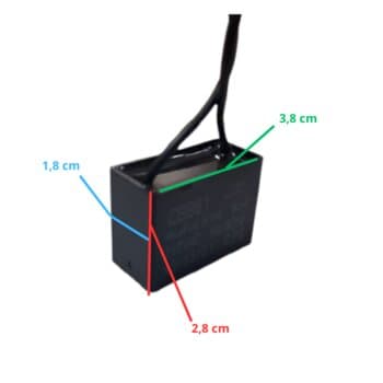 CAPACITOR 004,0UF 2FIOS QD 250VAC - CBB61 010758 - P/VENTILADOR DE TETO