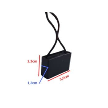 CAPACITOR 000,8UF 2FIOS QD 450VAC - P/VENTILADOR DE TETO / CBB61 010682