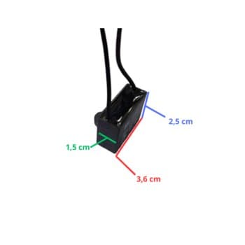 CAPACITOR 001,7UF 2FIOS QD 405VAC - P/VENTILADOR DE TETO - ORIGINAL FANAWAY